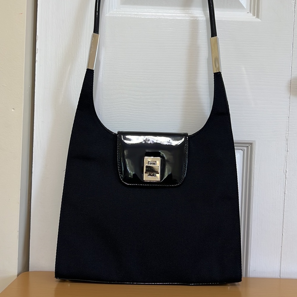 Stuart Weitzman Black Trapeze Slim Timeless Bag Spain